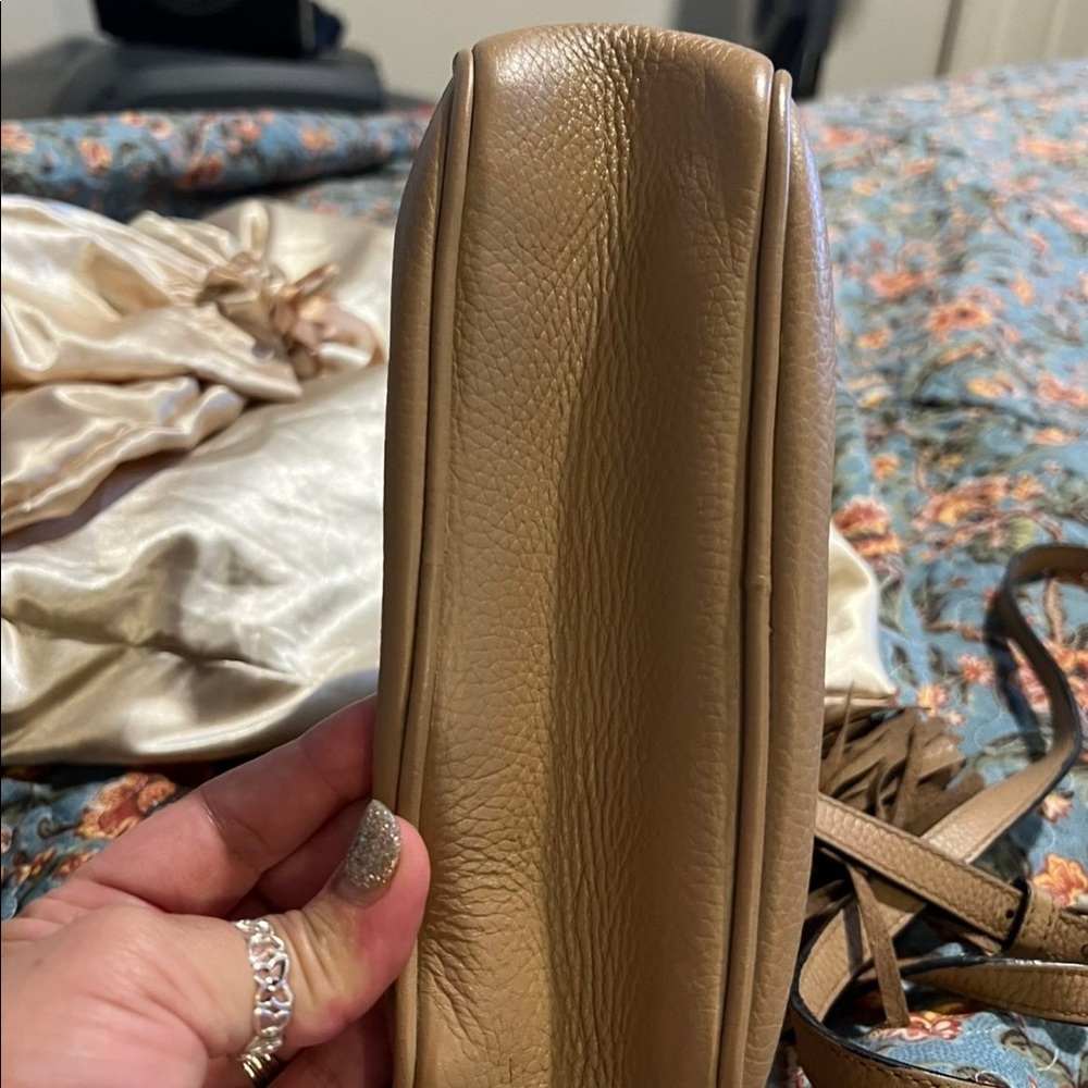 *SOLD*Authentic Gucci Soho Leather Disco bag beige Crossbody - Retail $1490 - Picture 3 of 5